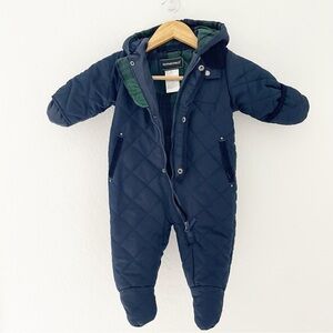 Rothschild quilted plaid snowsuit size 12 months